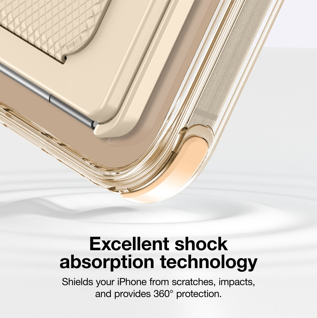AMAZINGTHING OMNI MAGSAFE DROP PROOF CASE WITH STAND FOR IPHONE 16 SERIES - ROSE GOLD