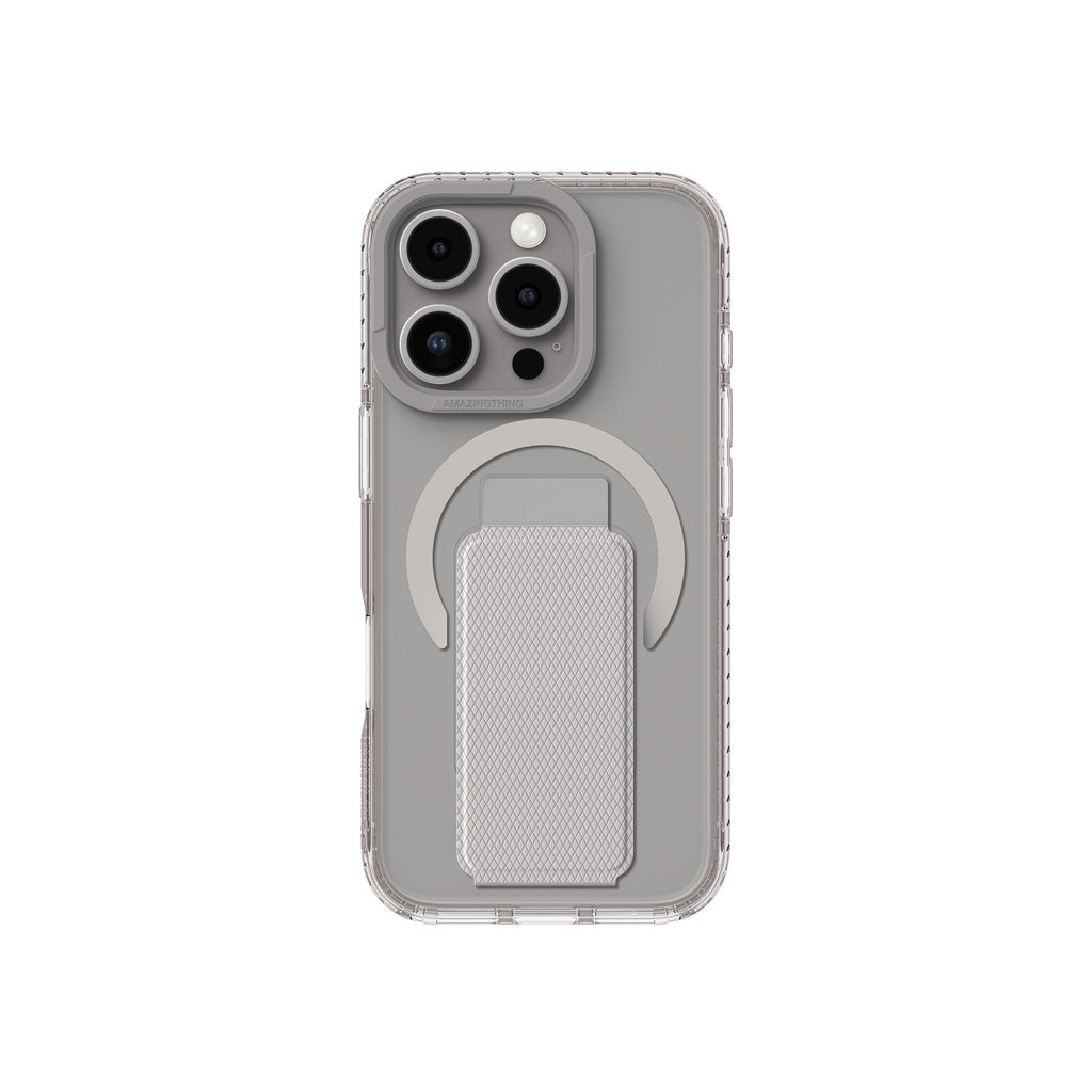 AMAZINGTHING TITAN PRO HOLDER MAGSAFE DROP PROOF CASE FOR IPHONE 16 SERIES - GREY