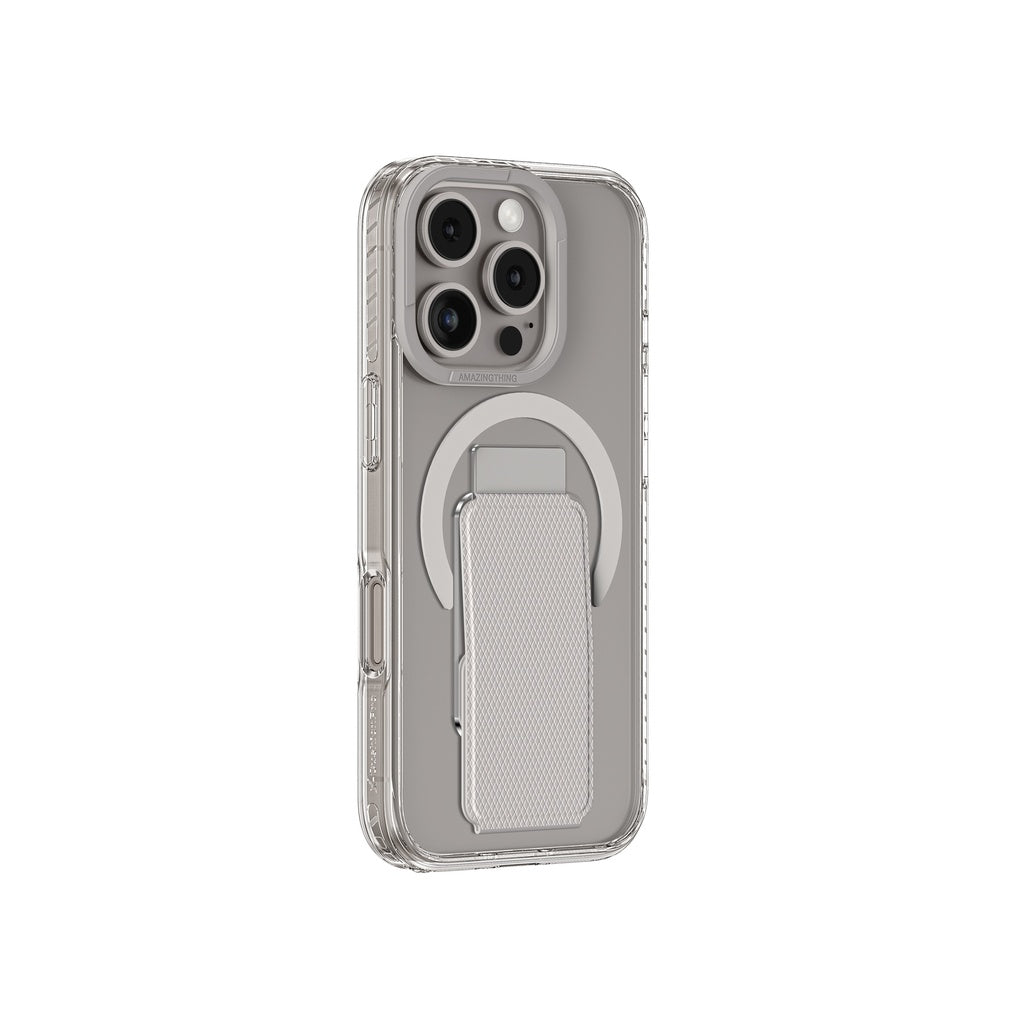 AMAZINGTHING TITAN PRO HOLDER MAGSAFE DROP PROOF CASE FOR IPHONE 16 SERIES - GREY