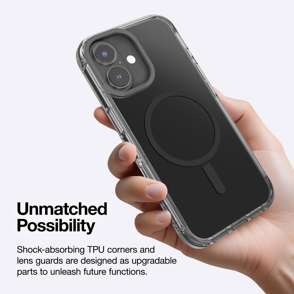 AMAZINGTHING OMNI MAGSAFE DROP PROOF CASE FOR IPHONE 16 SERIES - BLACK