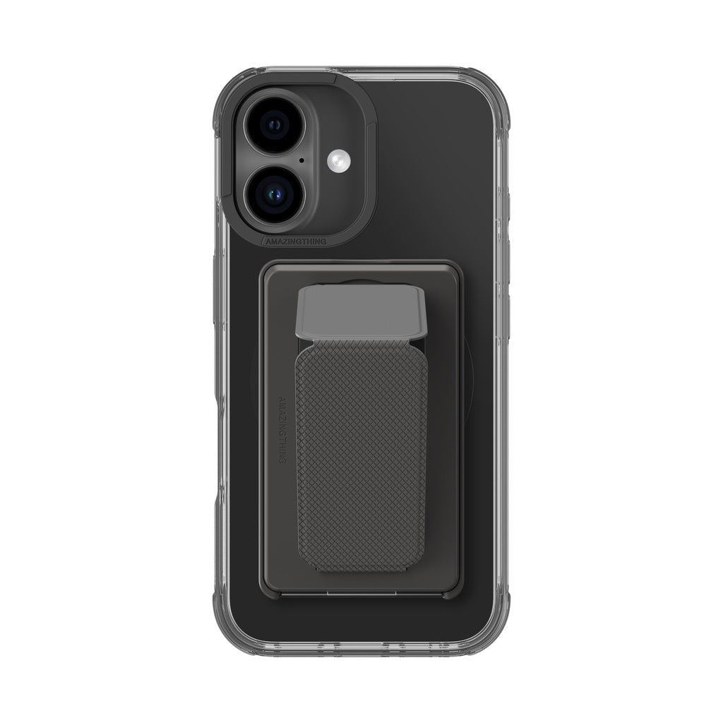 AMAZINGTHING OMNI MAGSAFE DROP PROOF CASE WITH STAND FOR IPHONE 16 SERIES - BLACK