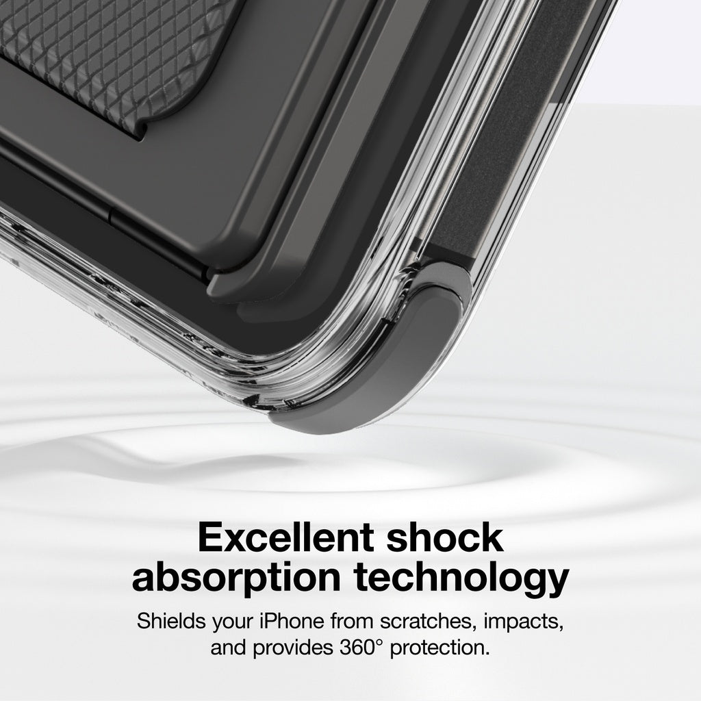 AMAZINGTHING OMNI MAGSAFE DROP PROOF CASE WITH STAND FOR IPHONE 16 SERIES - BLACK