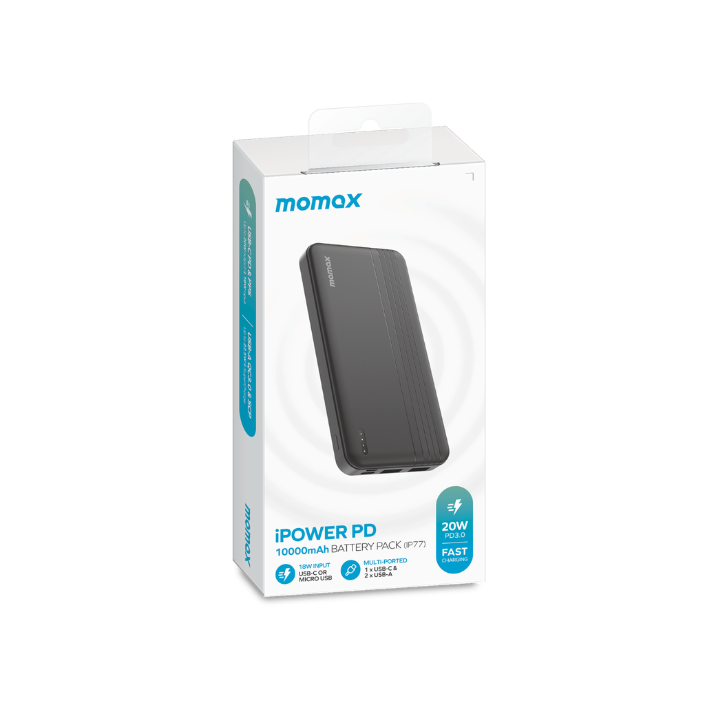 MOMAX IPOWER PD 10000mAh EXTERNAL POWER BANK
