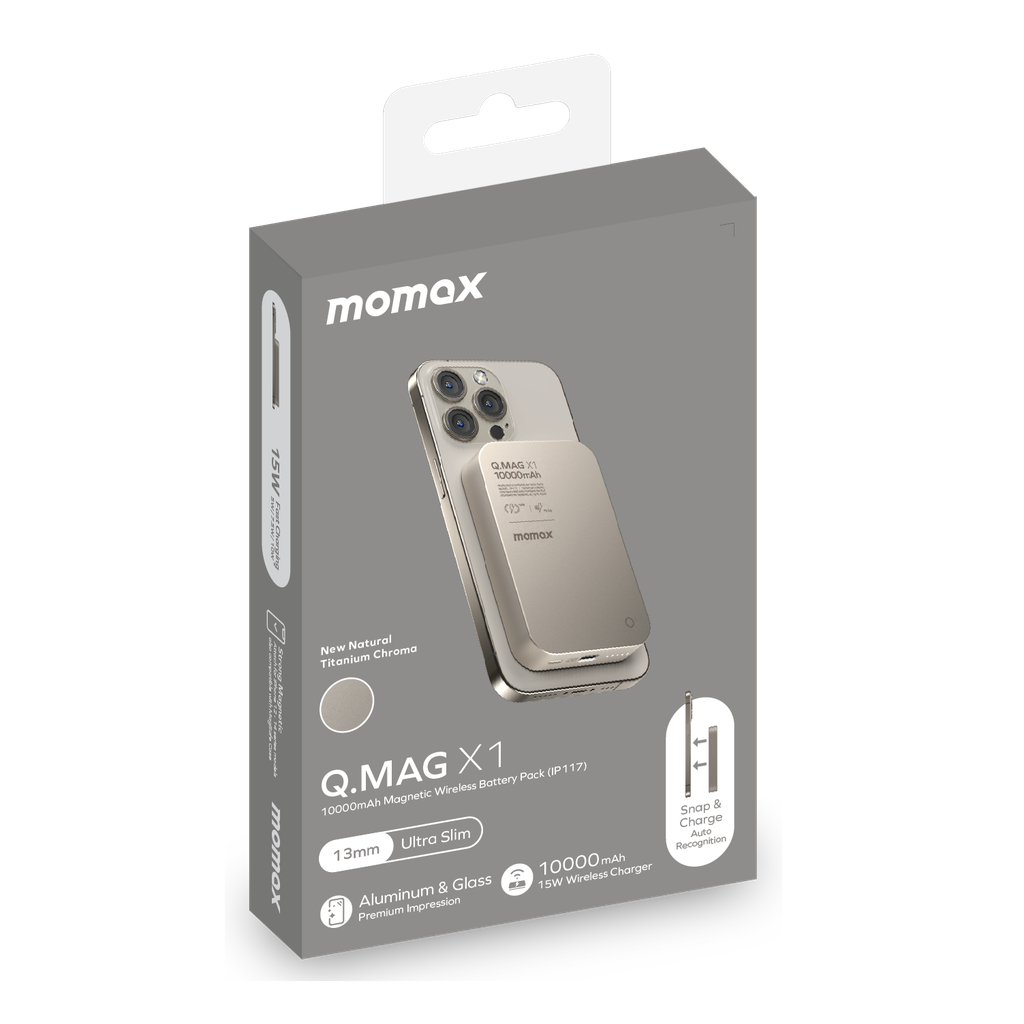MOMAX Q.MAG X1 10000mAh 15W MAGSAFE WIRELESS POWER
