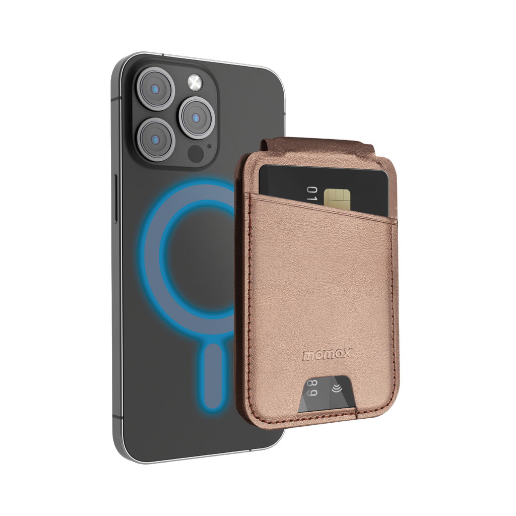 MOMAX 1-WALLET MAGNETIC CARD HOLDER WITH STAND