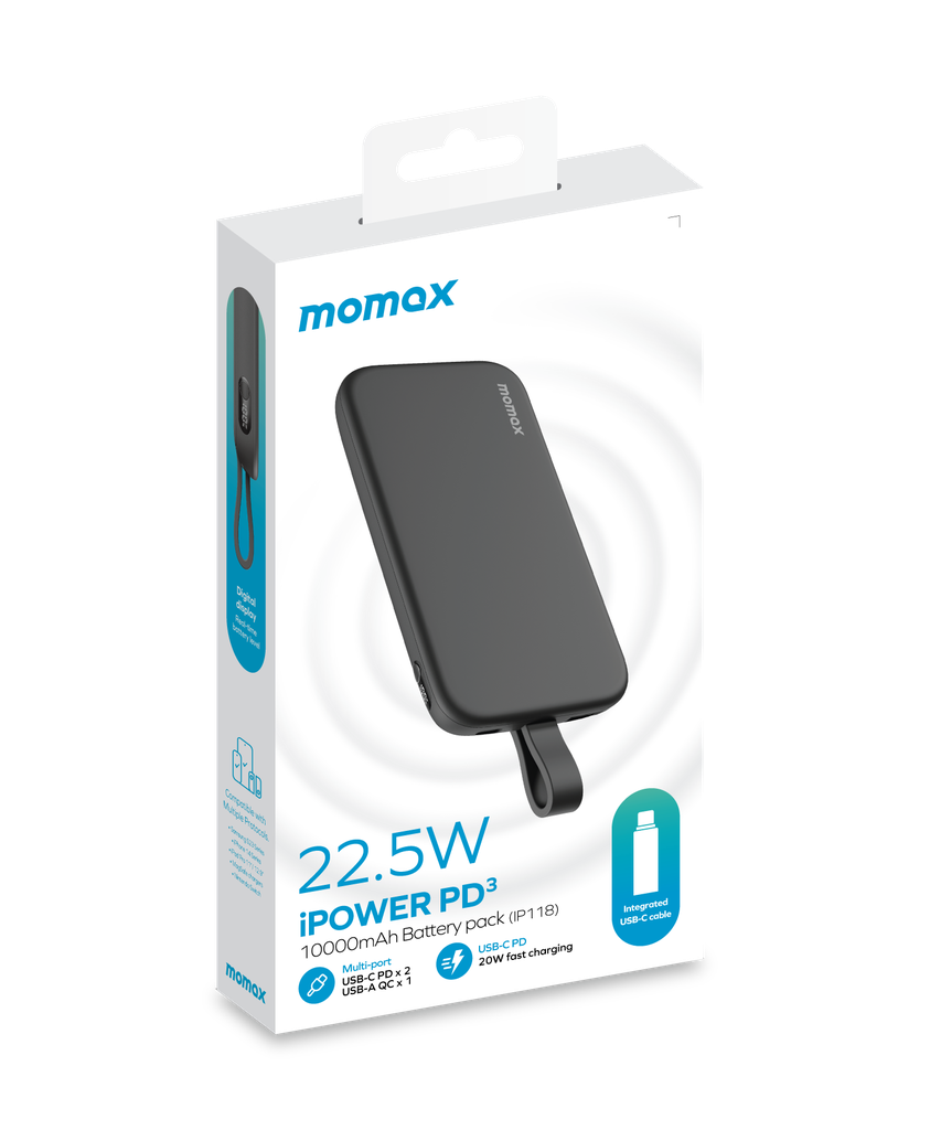 MOMAX IPOWER PD 3 10000mAh BATTERY PACK