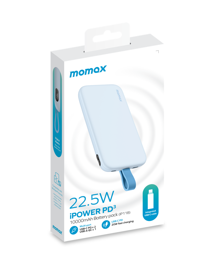 MOMAX IPOWER PD 3 10000mAh BATTERY PACK