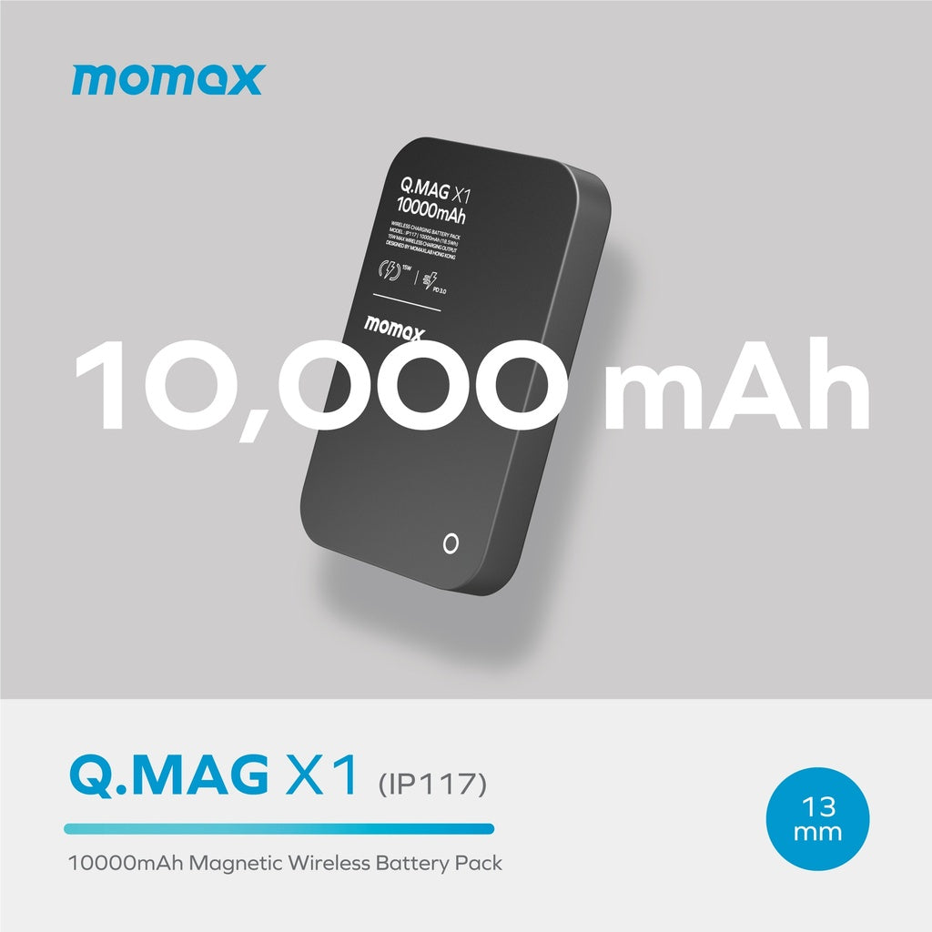 MOMAX Q.MAG X1 10000mAh 15W MAGSAFE WIRELESS POWER