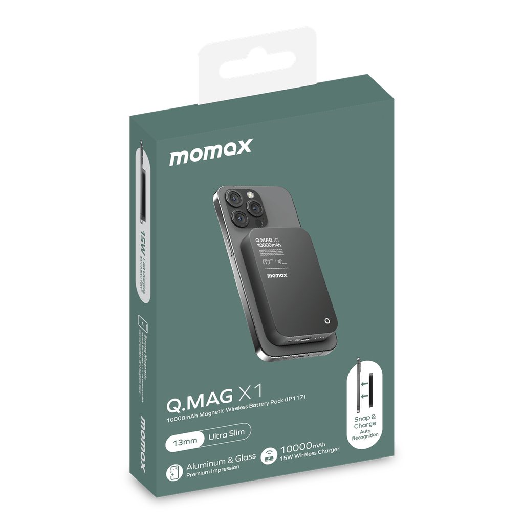 MOMAX Q.MAG X1 10000mAh 15W MAGSAFE WIRELESS POWER