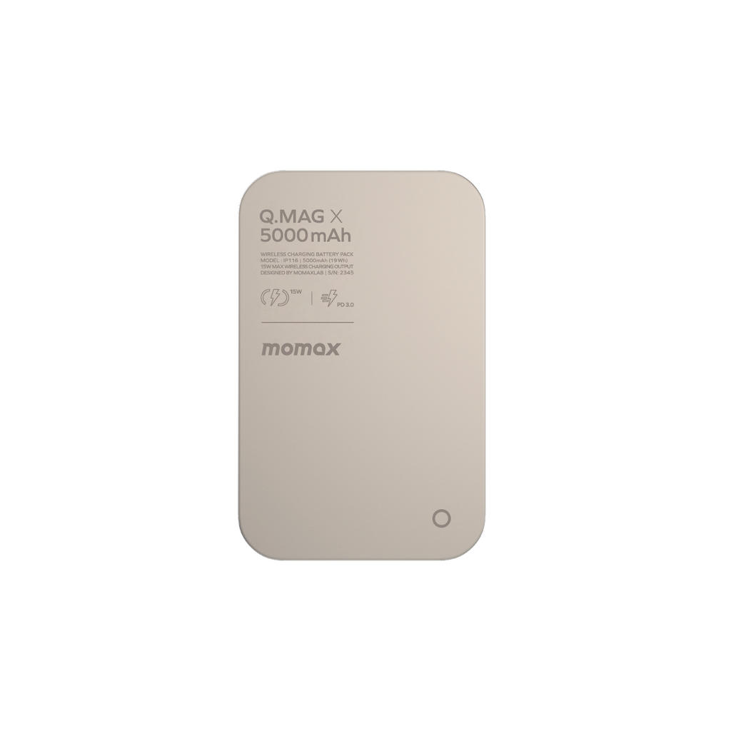 MOMAX Q.MAG X 5000mAh 15W MAGSAFE WIRELESS POWER BANK