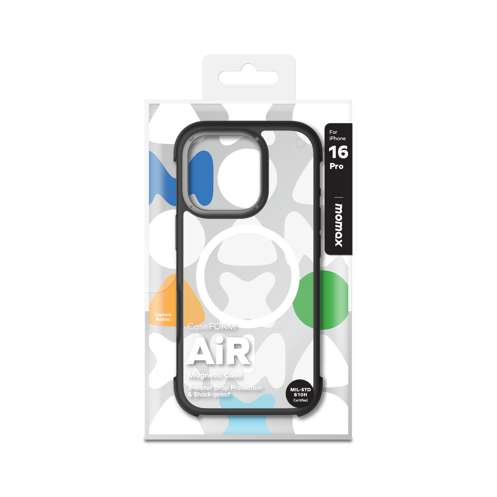 MOMAX AIR PROTECTION MAGNETIC CASE FOR IPHONE 16 PRO 6.3