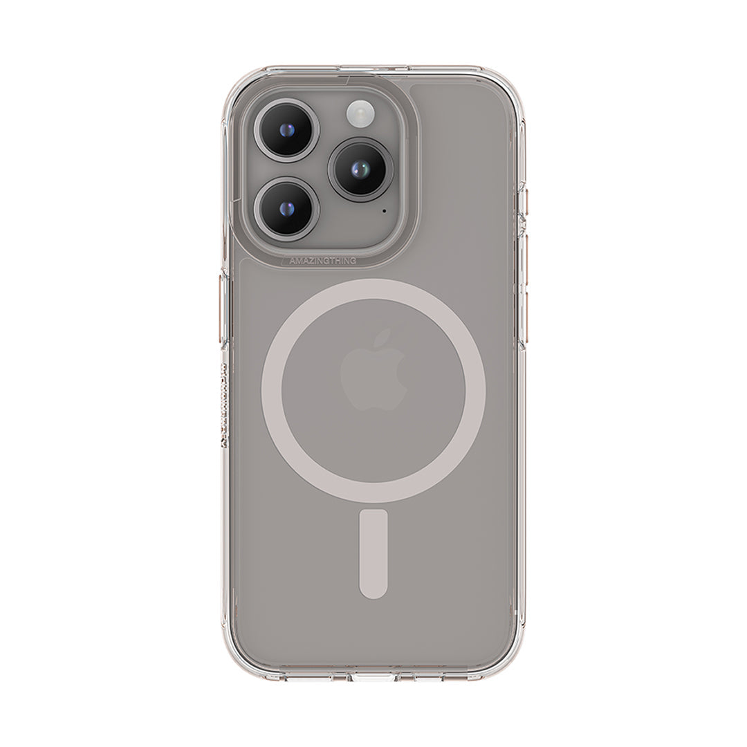 AMAZING THING MINIMAL MAGSAFE DROP PROOF CASE FOR IPHONE 15 6.7 PRO MAX 2023 TRANSPARENT