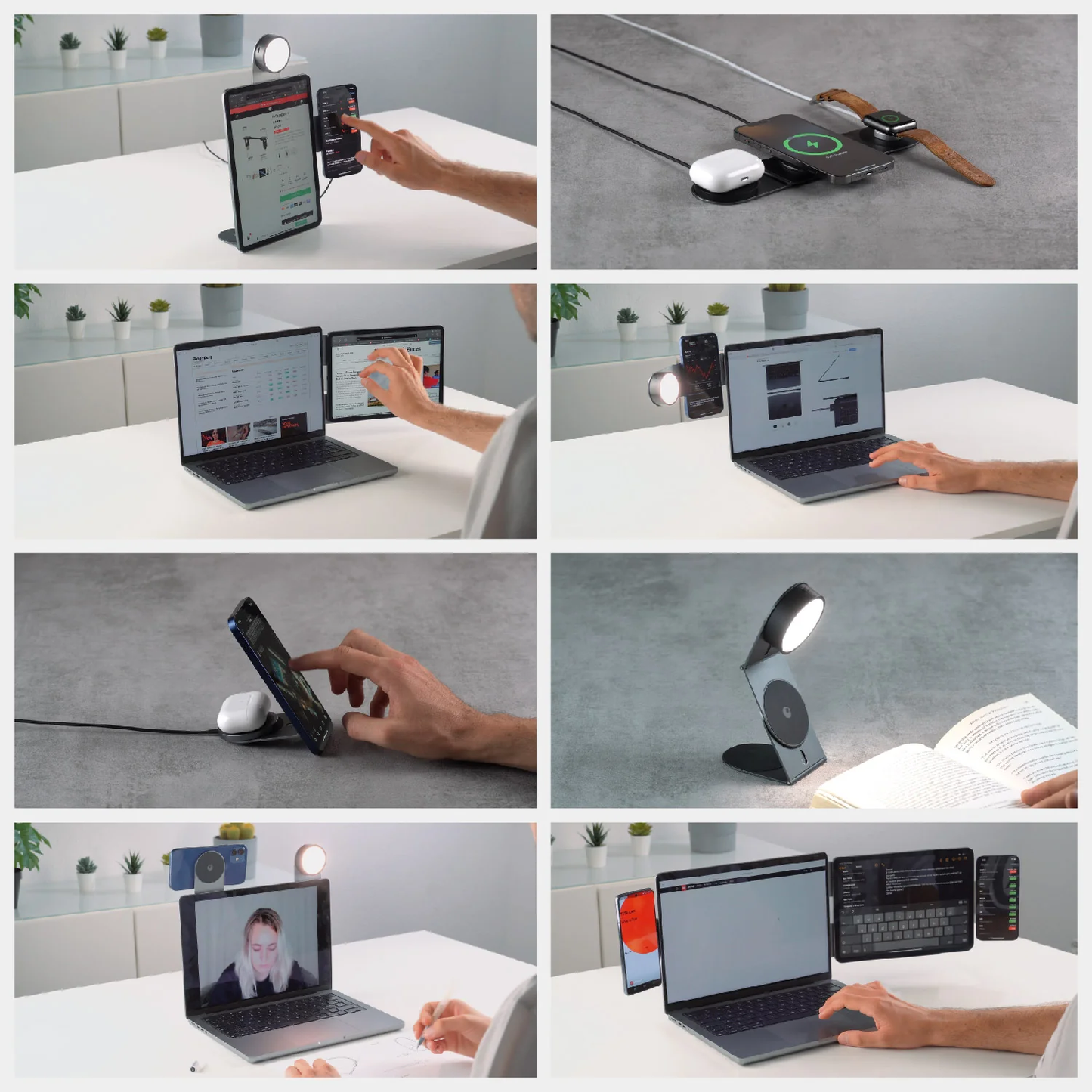 EDGE® Pro Full Kit - Gray - Productivity MagSafe modular kit for phones, tablets and laptops