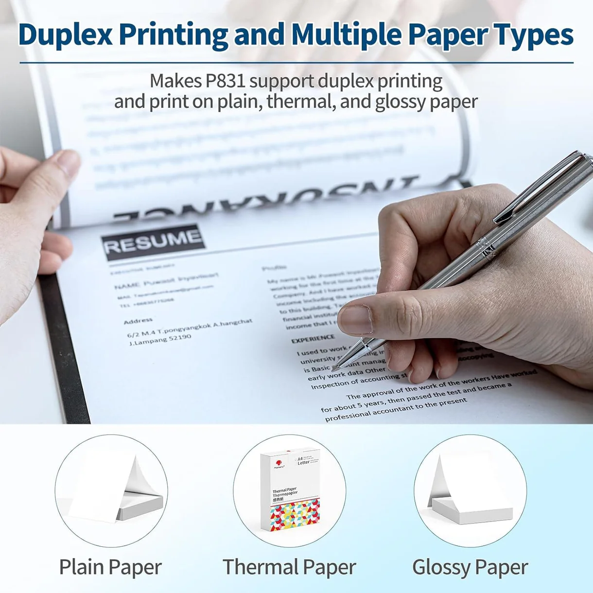 Phomemo P831 Bluetooth Portable Thermal Transfer Printer