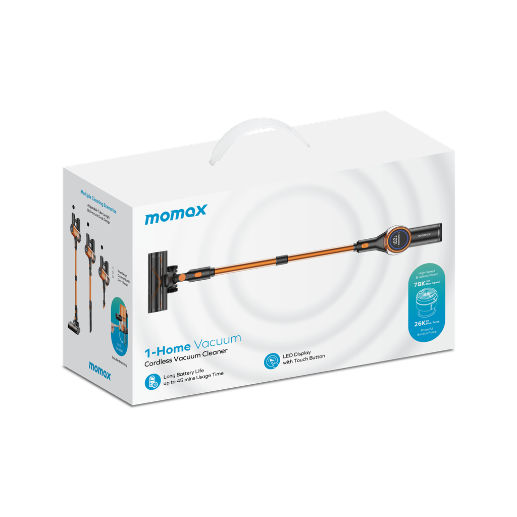 MOMAX 1-HOME VACUUM CORDLESS VACUUM CLEANER (UK PLUG)