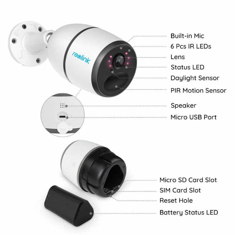 Reolink Go Plus 4G Rechargeable Wireless Security Camera
