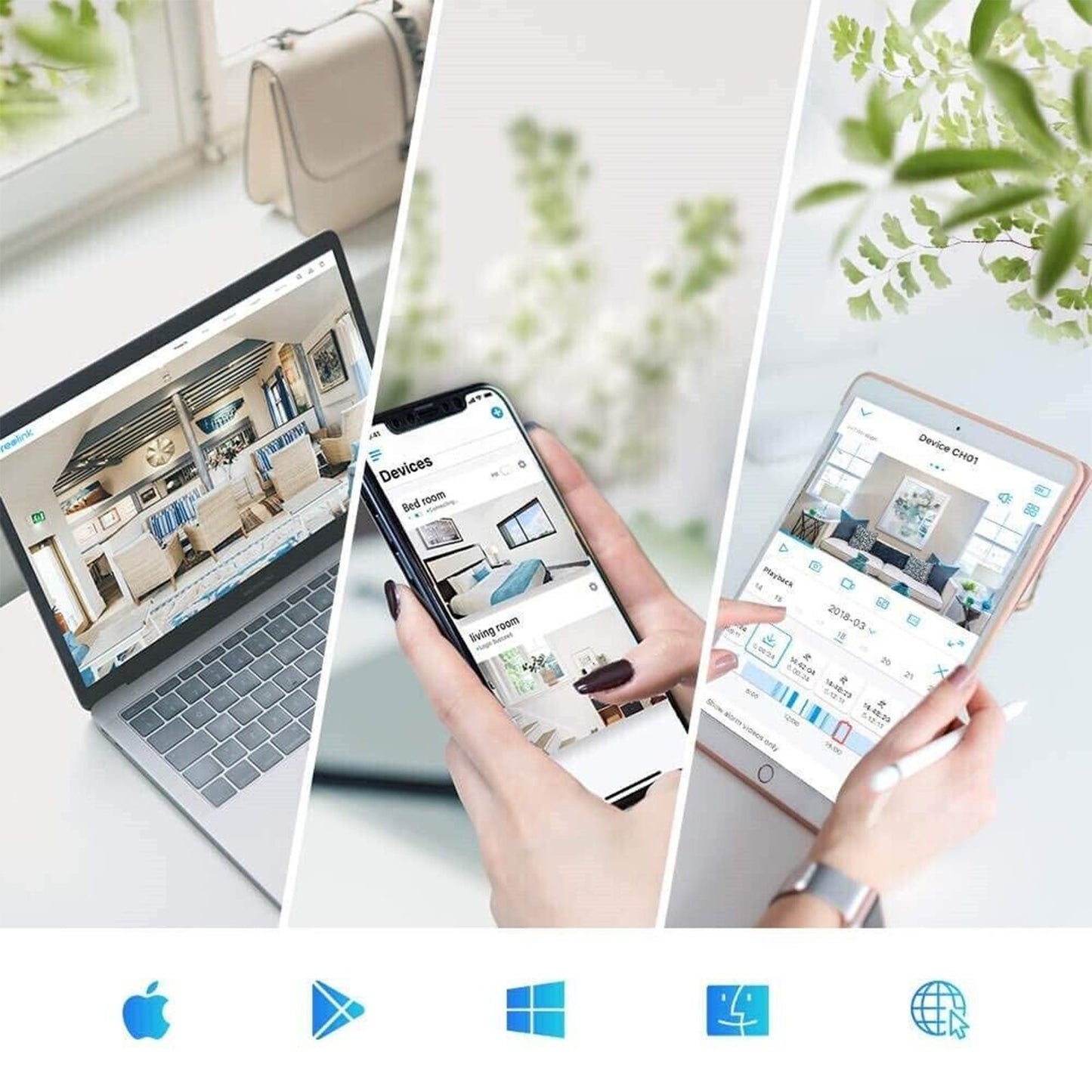 Reolink E1 Pro - 4MP HD Plug-in Wi-Fi Security Camera
