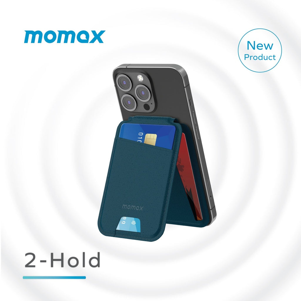 MOMAX 1-WALLET MAGNETIC CARD HOLDER WITH STAND