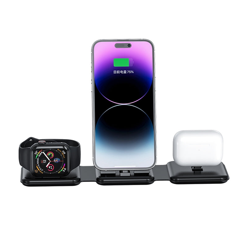 Magnetic Foldable Wireless Charging Station 3-1 (lightning)