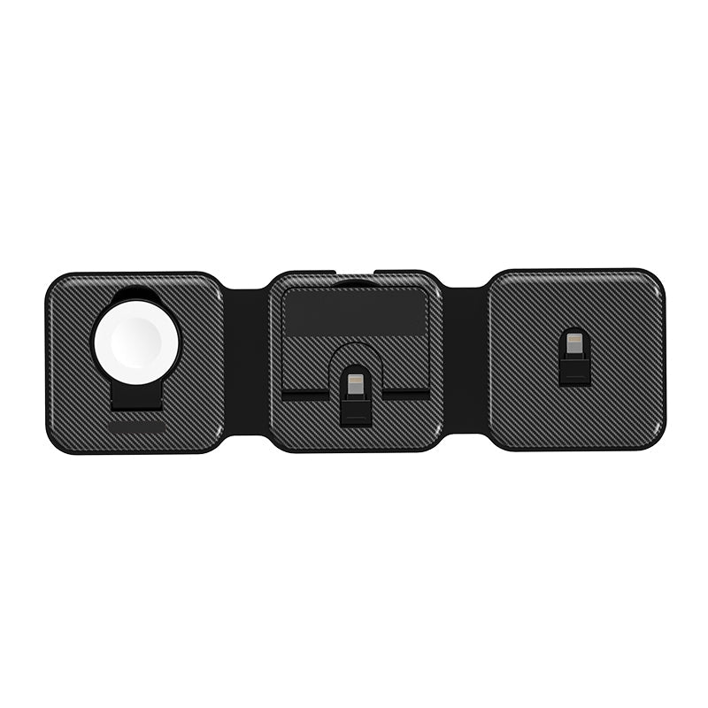 Magnetic Foldable Wireless Charging Station 3-1 (lightning)
