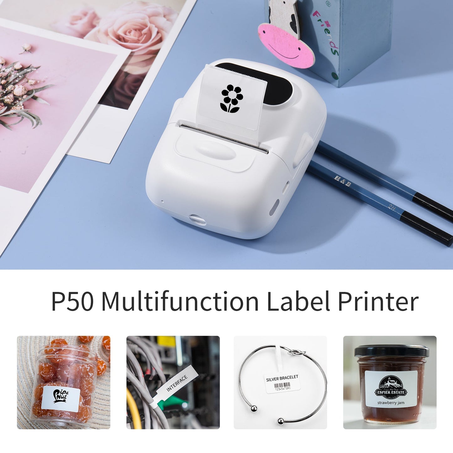 P50Portable Pocket Label Printer Machine