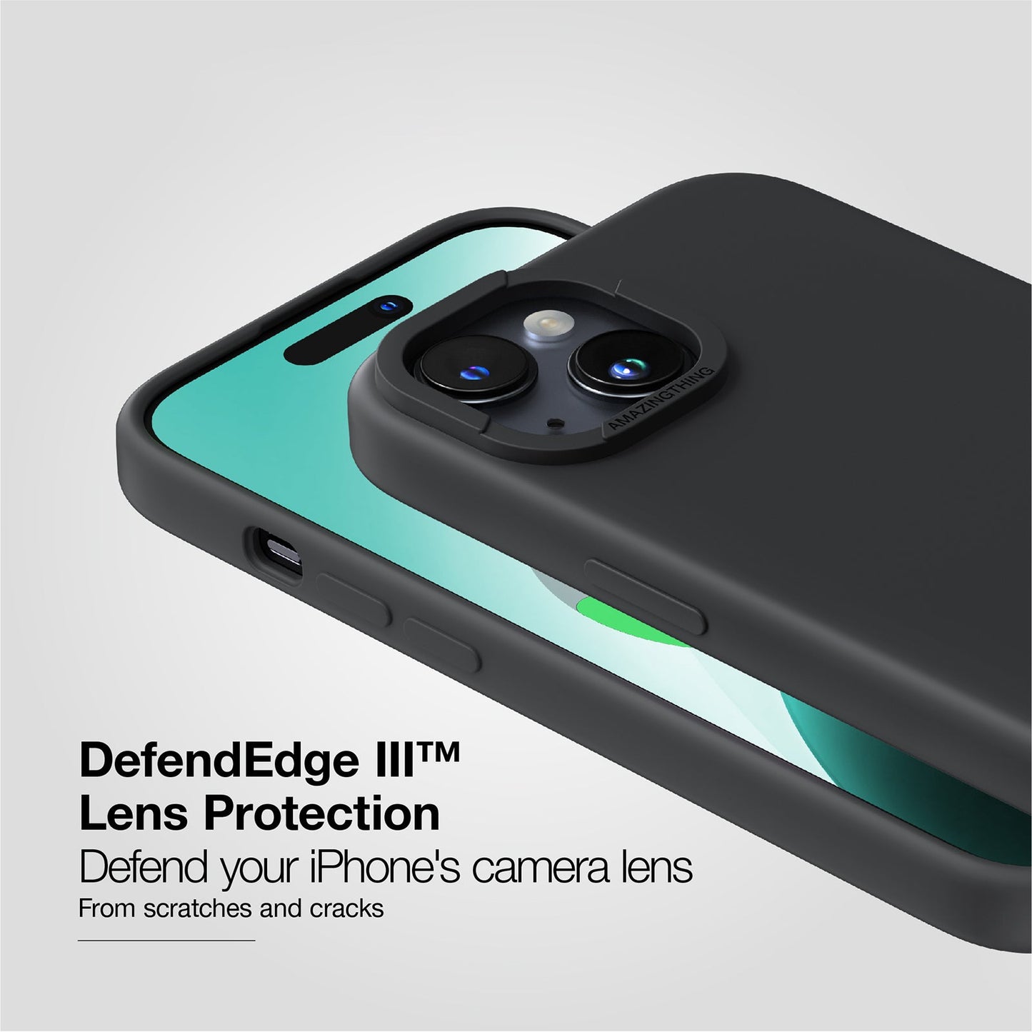 AMAZING THING SMOOTHIE MAGSAFE DROP PROOF CASE FOR IPHONE 15 2023 NEW BLACK