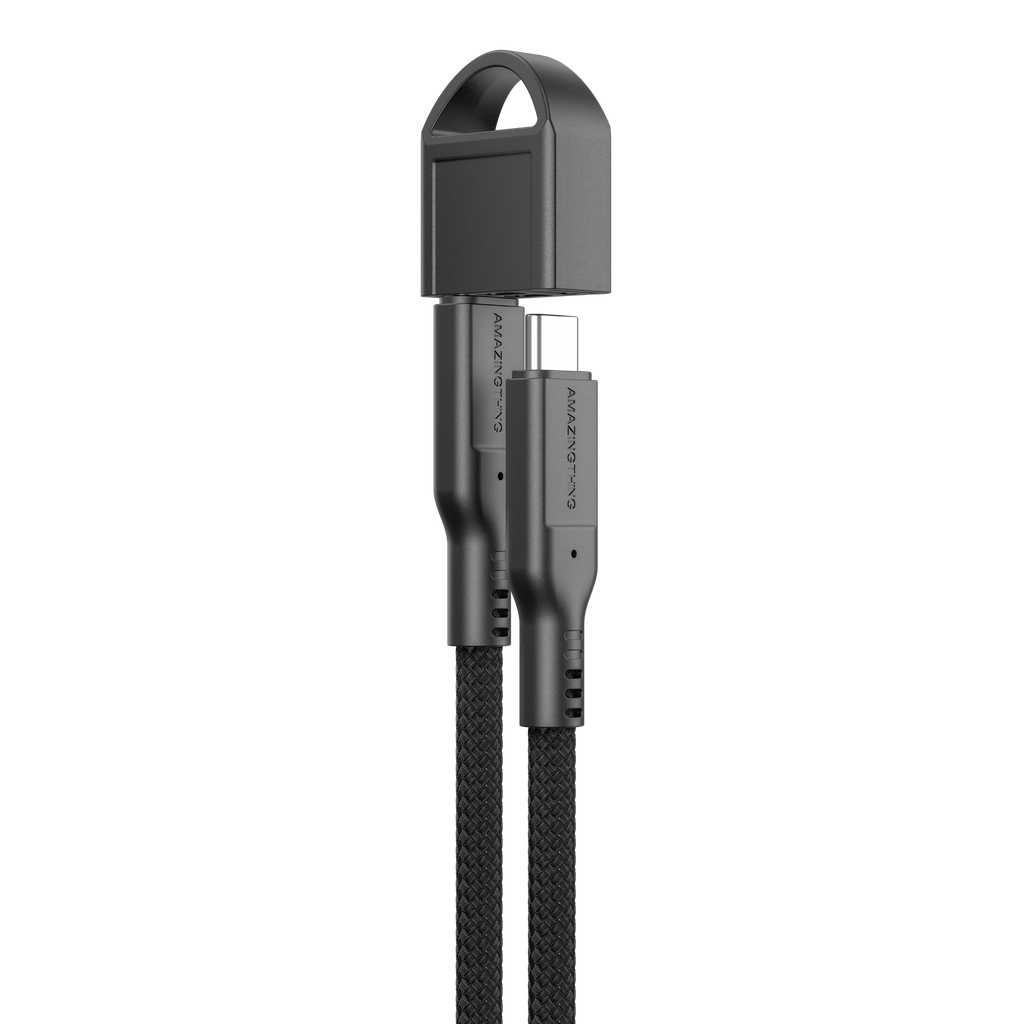 AMAZING THING THUNDER PRO WITH HOLDER USB-C TO USB-C 5.0A 240W GEN2 0.2M CABLE