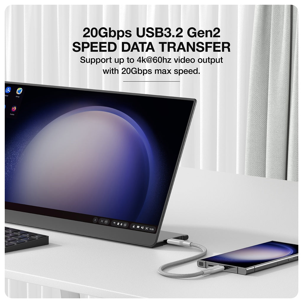 AMAZING THING THUNDER PRO USB-C TO USB-C 5.0A 240W GEN2 1.2M CABLE