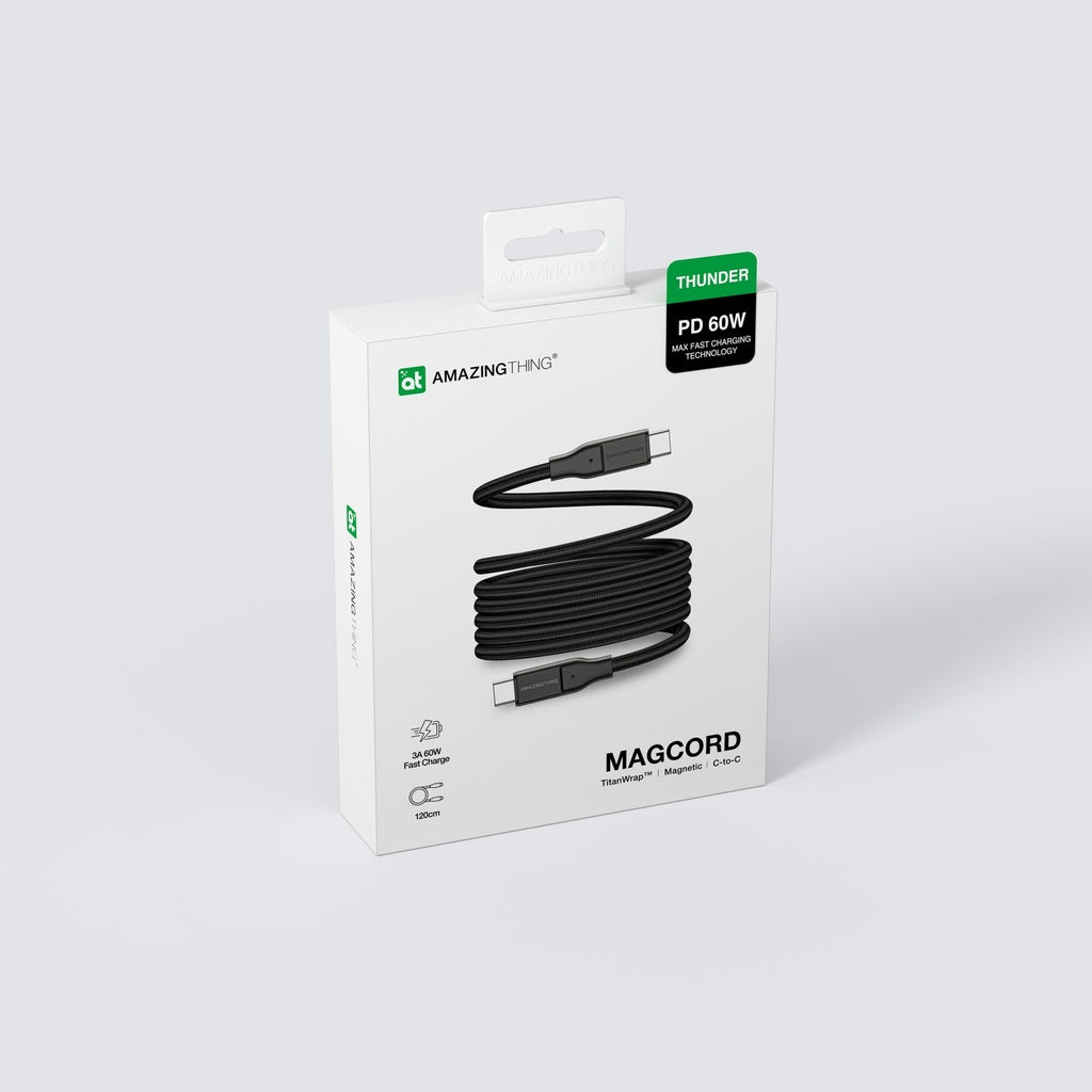AMAZINGTHING MAGCORD 60W USB-C TO USB-C MAGNETIC CABLE 1.2M