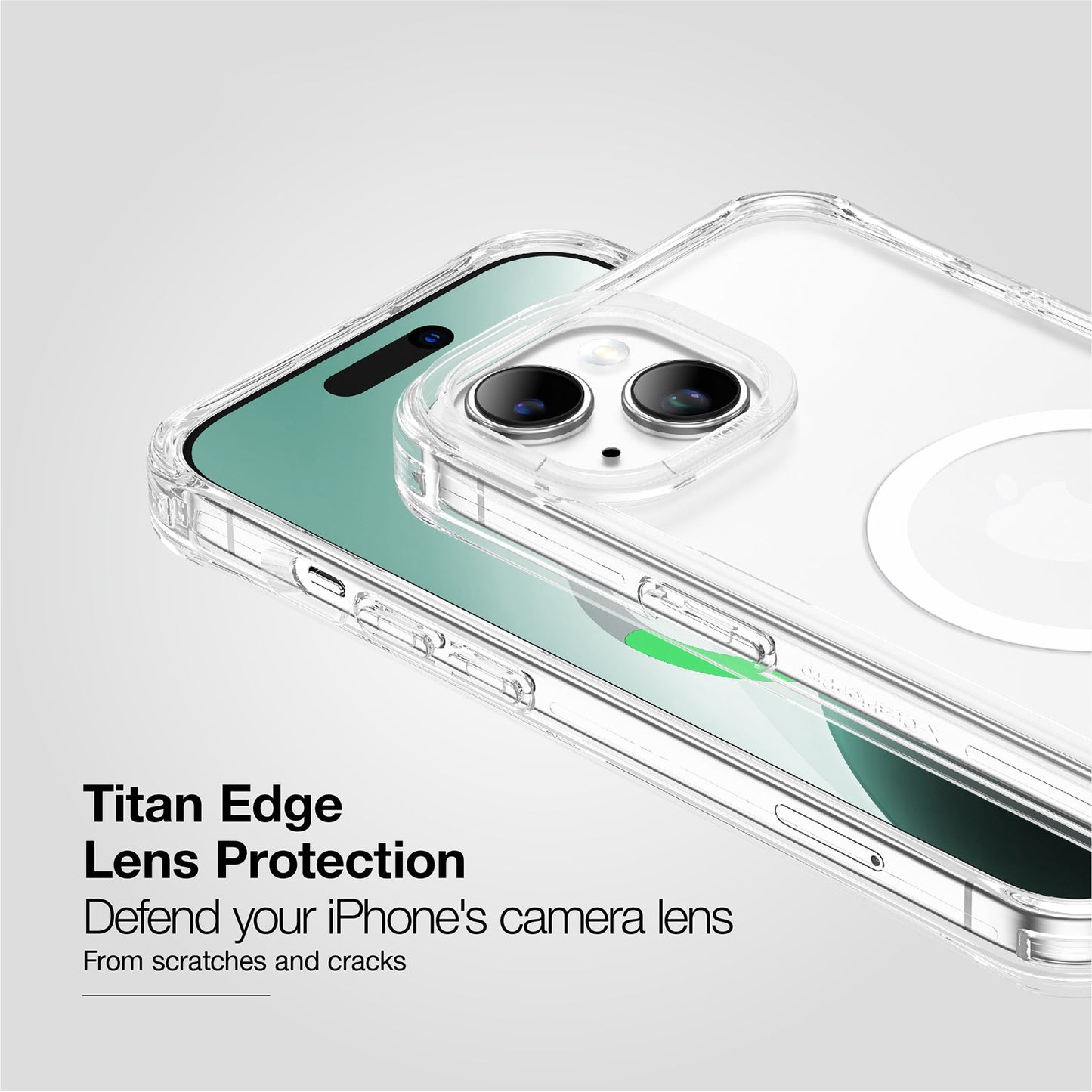 AMAZING THING TITAN EDGE MAGSAFE DROP PROOF CASE FOR IPHONE 15 6.1' / 6.7' 2023 FULL CLER