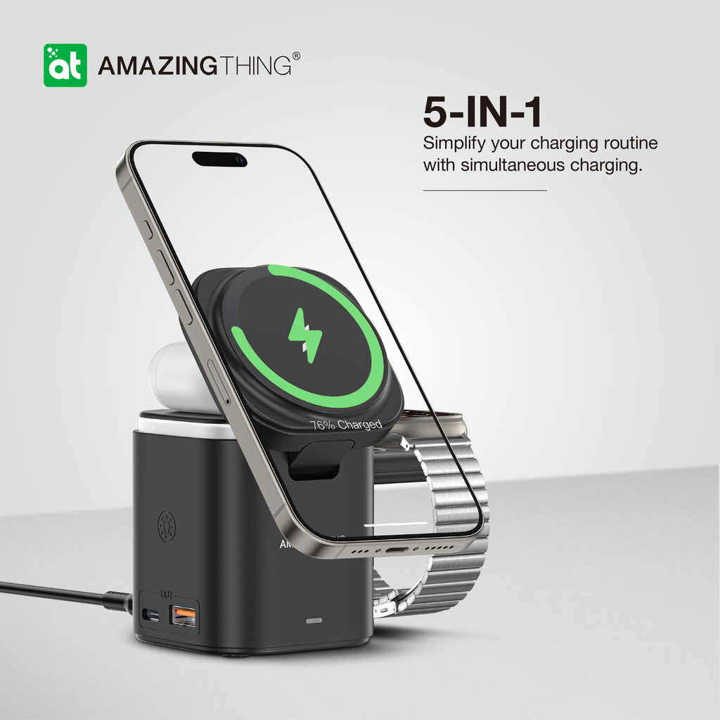 AMAZING THING THUNDER PRO MAG 5IN1 PD55W CHARGING STATION WITH STAND