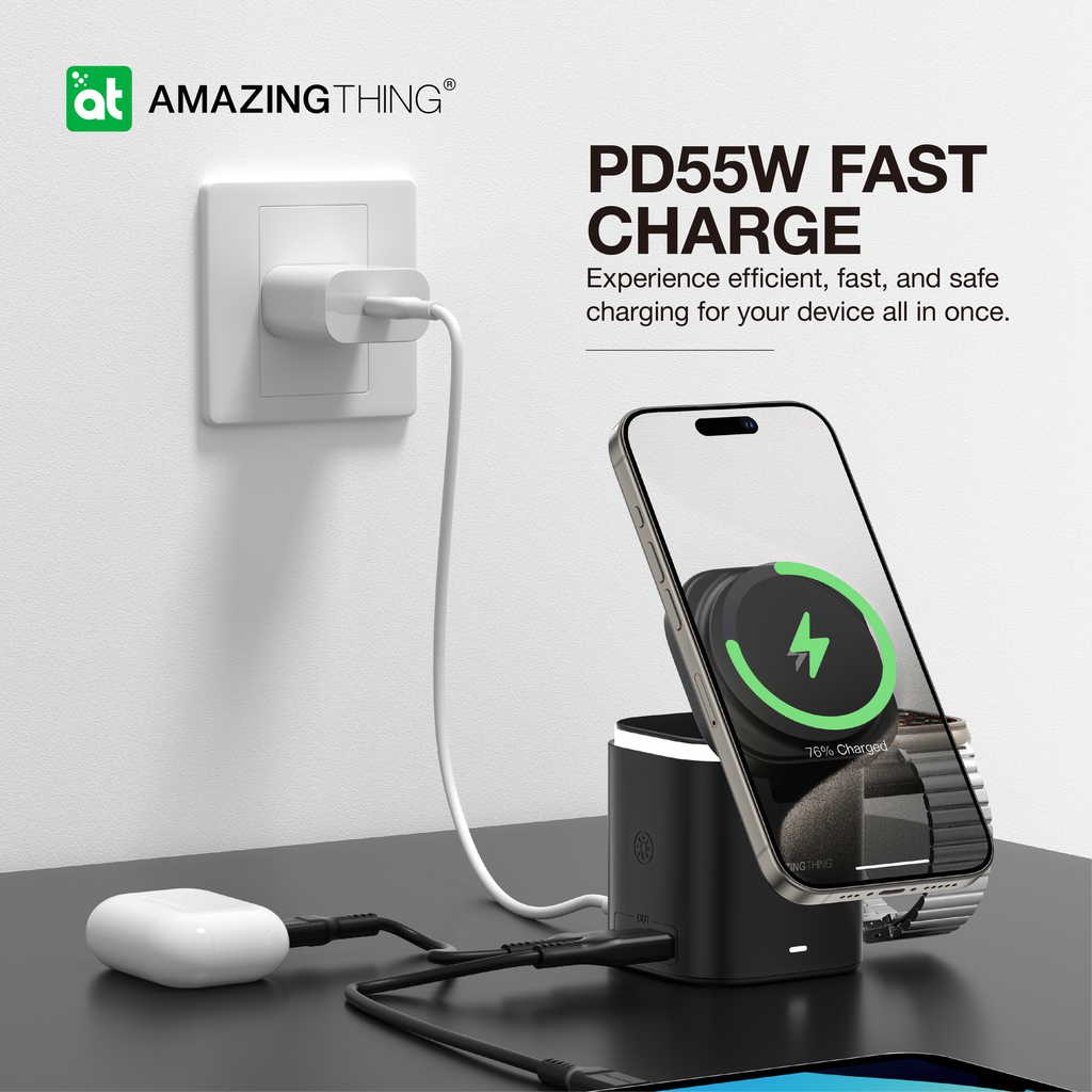 AMAZING THING THUNDER PRO MAG 5IN1 PD55W CHARGING STATION WITH STAND