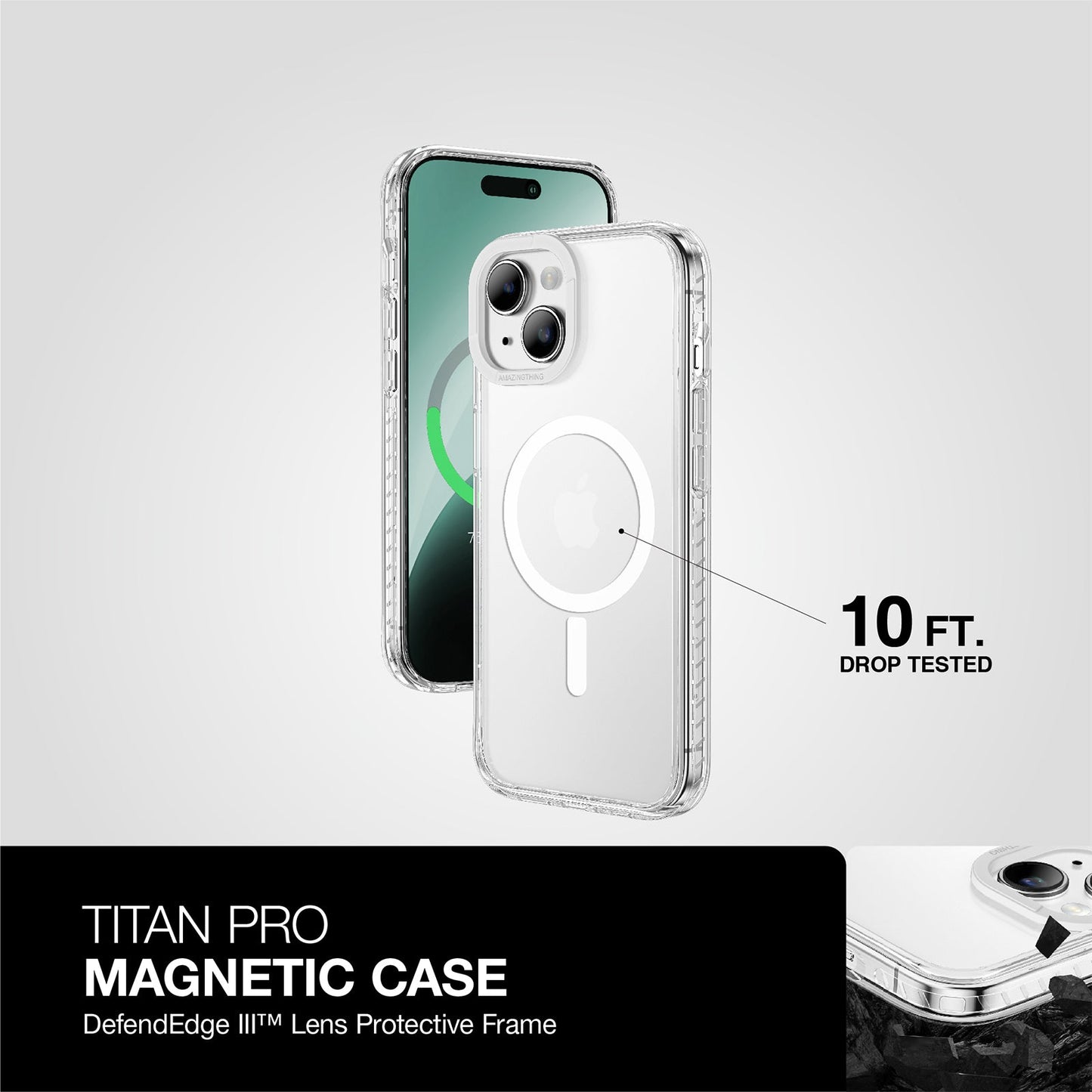 AMAZING THING TITAN PRO MAGSAFE DROP PROOF CASE FOR IPHONE 15 6.1 & 6.7 2023