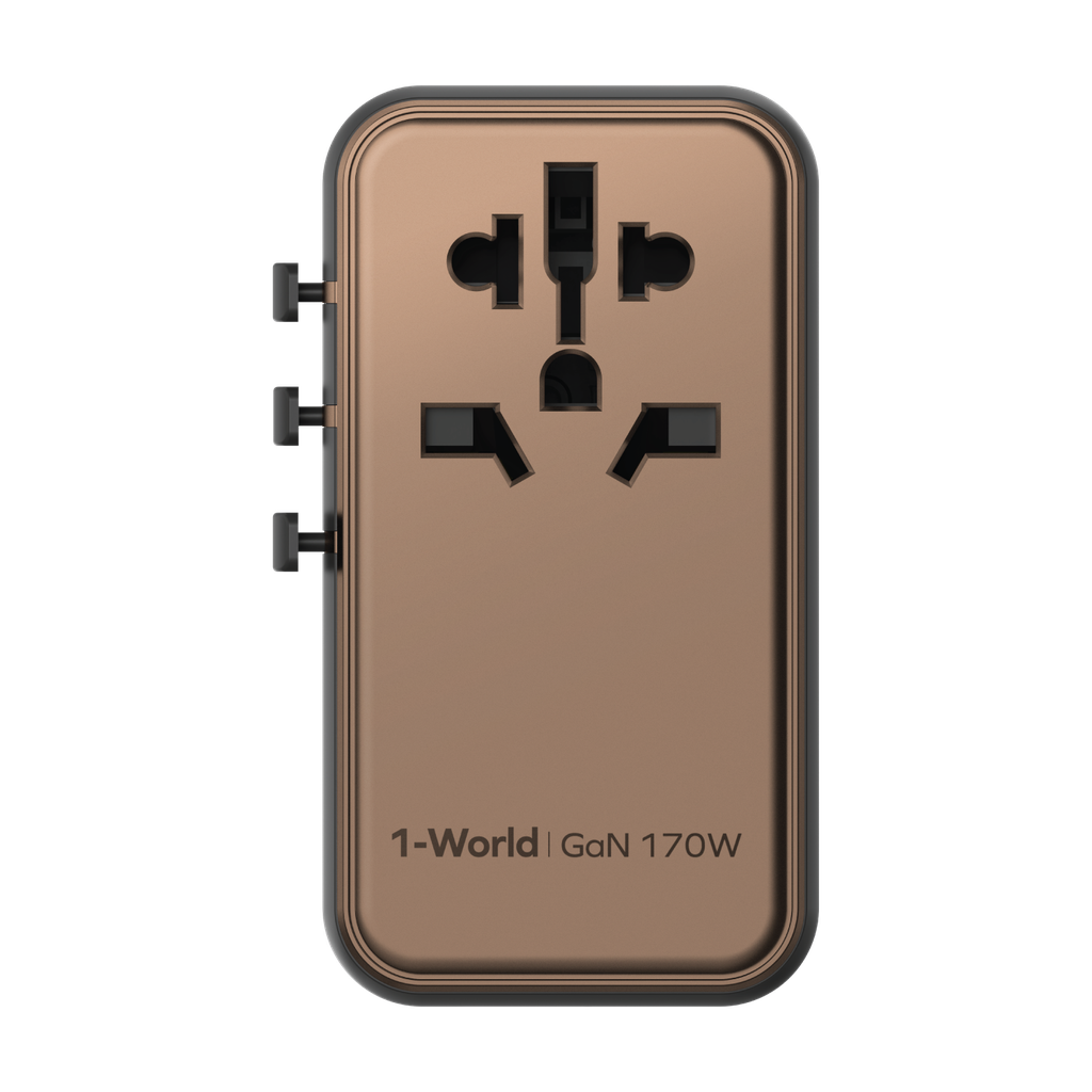 MOMAX 1-WORLD 170W GAN 4 PORT TRAVEL ADAPTER