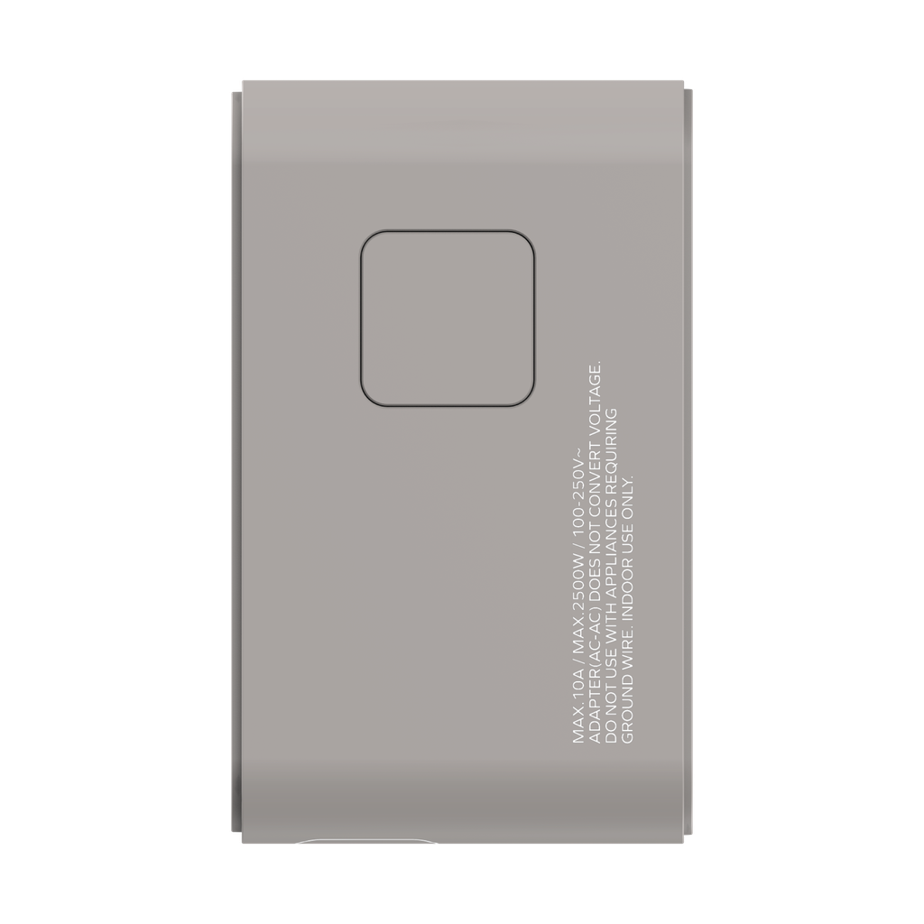 MOMAX 1-WORLD 70W GAN 3 PORT WITH BUILT-IN USB-C CABLE AC TRAVEL ADAPTOR