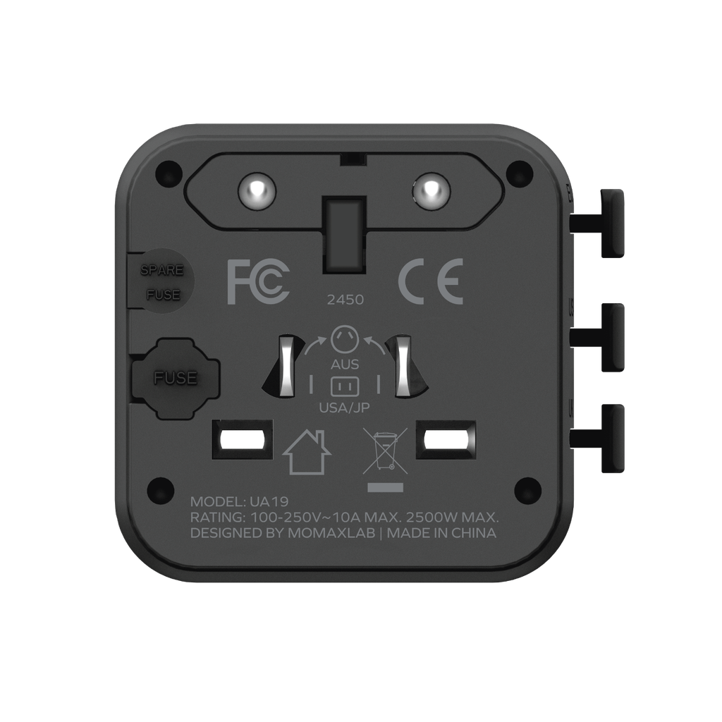 MOMAX 1-WORLD 20W TRAVEL ADAPTOR