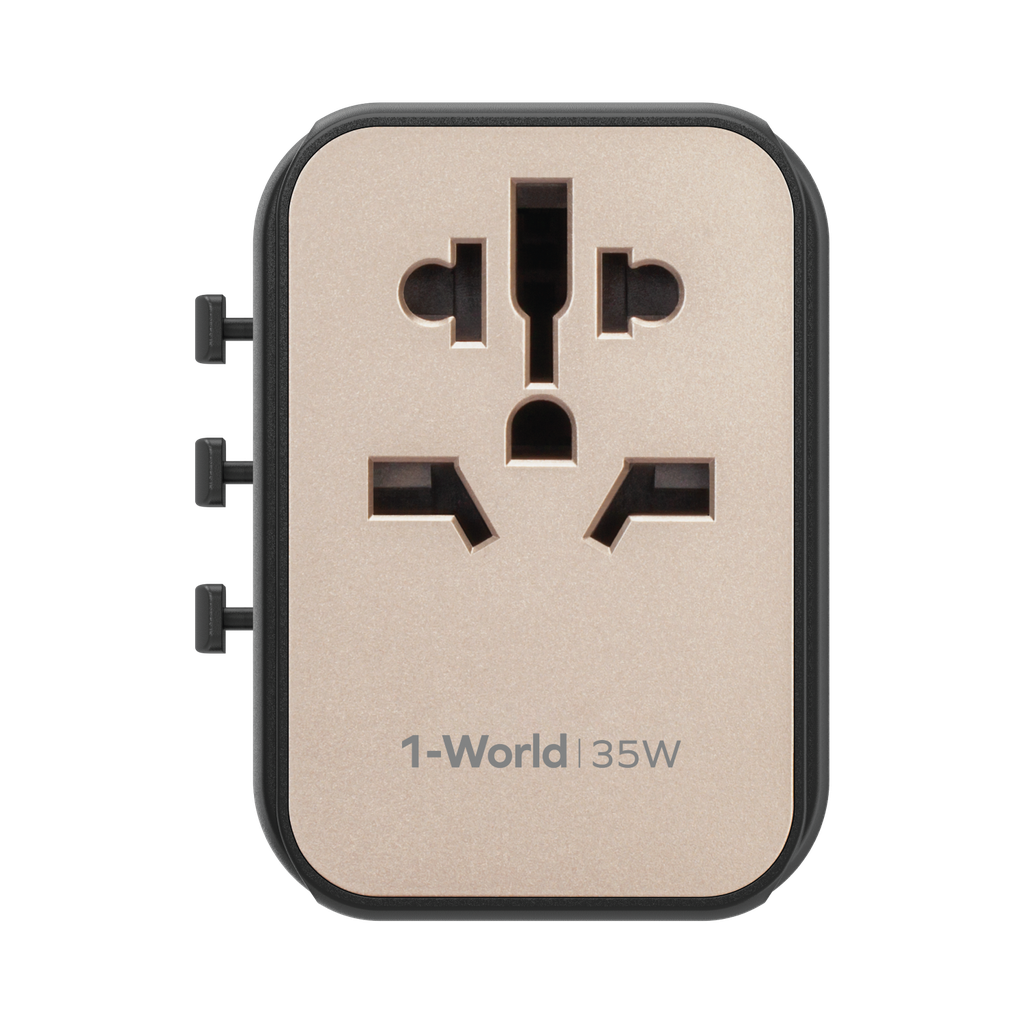 MOMAX 1WORLD PD35W 5 PORTS AC TRAVEL CHARGER