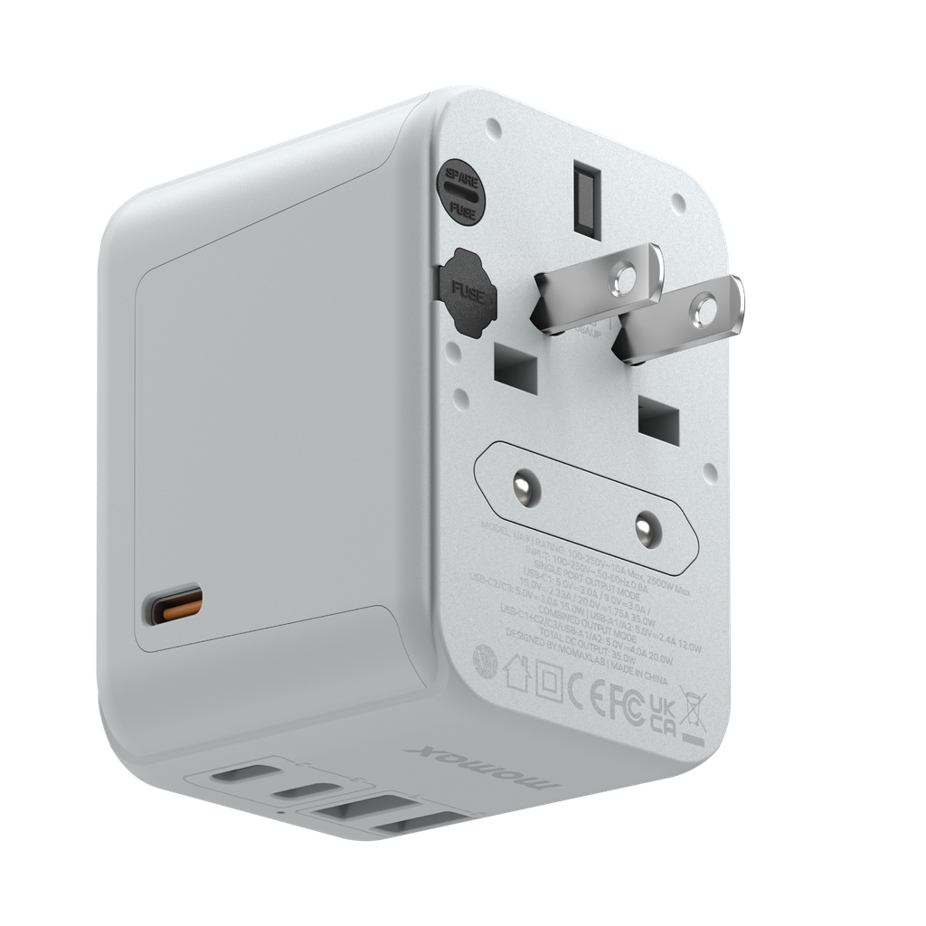 MOMAX 1WORLD PD35W 5 PORTS AC TRAVEL CHARGER