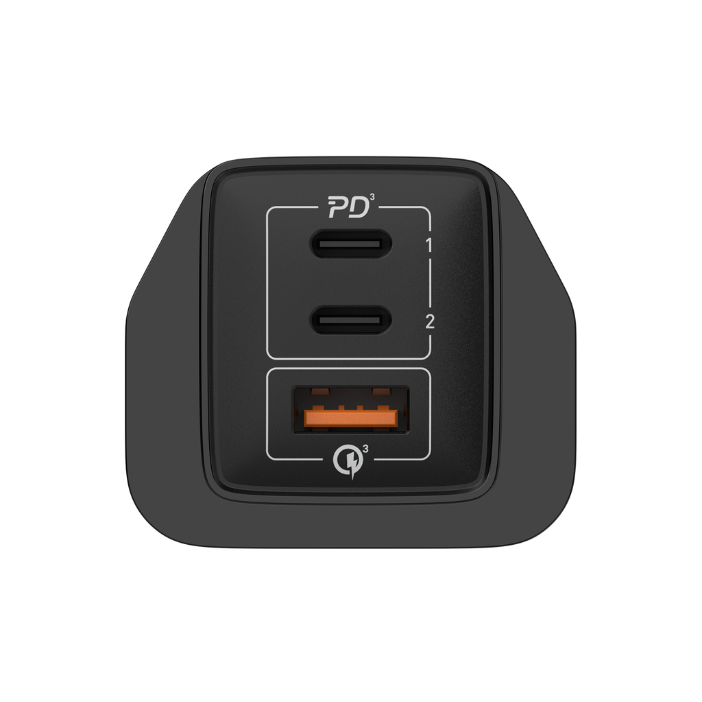 MOMAX ONEPLUG 67W 3 PORT GAN WALL CHARGER