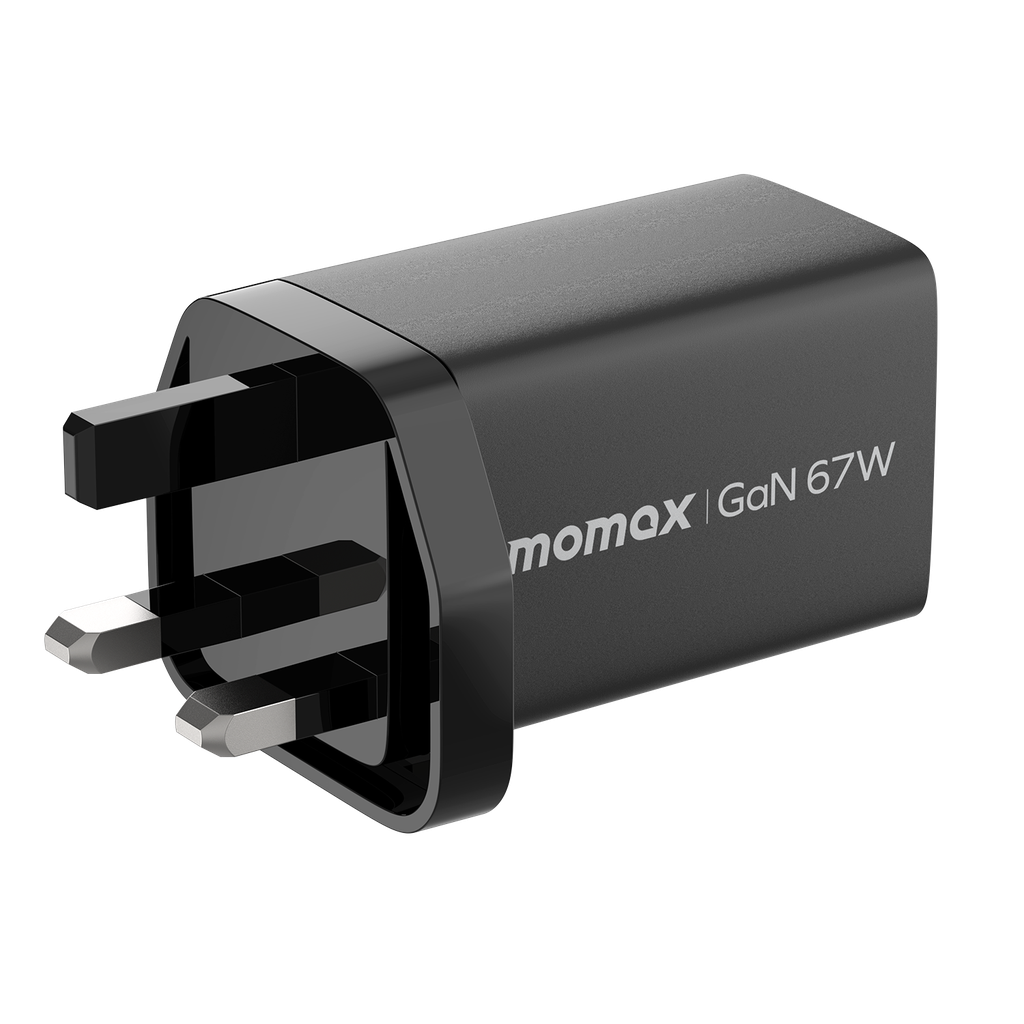 MOMAX ONEPLUG 67W 3 PORT GAN WALL CHARGER