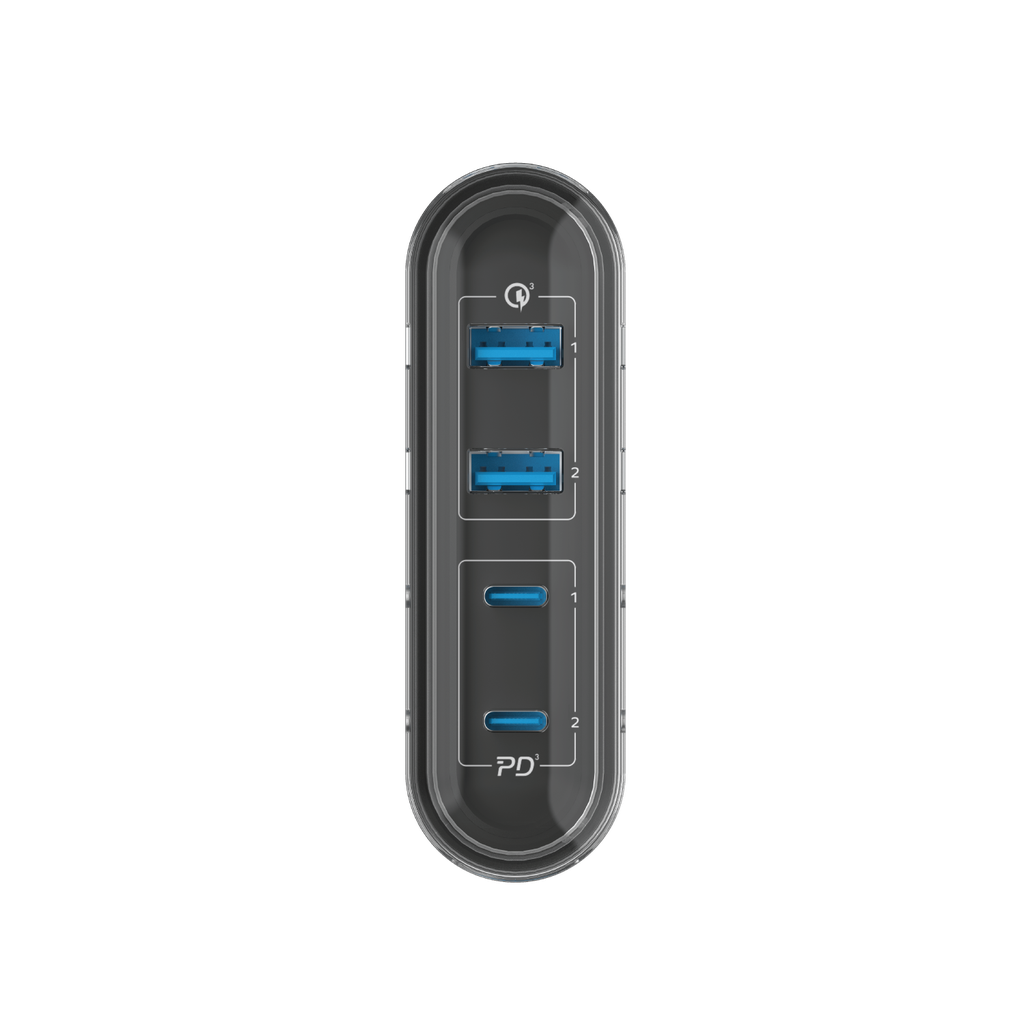 MOMAX 1-CHARGER FLOW PD 80W 4 PORTS GAN DESKTOP CHARGER