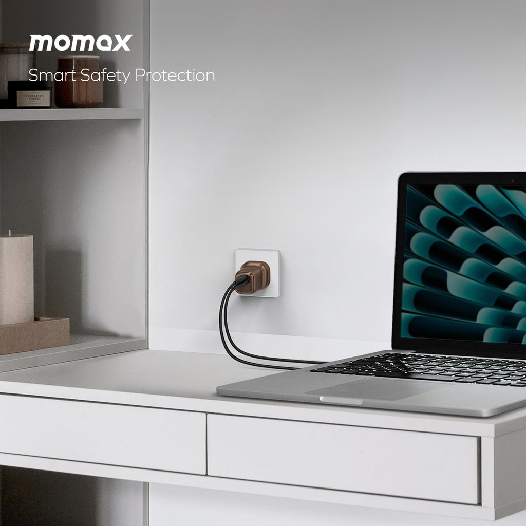 MOMAX 1-CHARGE GAN 30W 2 PORT CHARGER