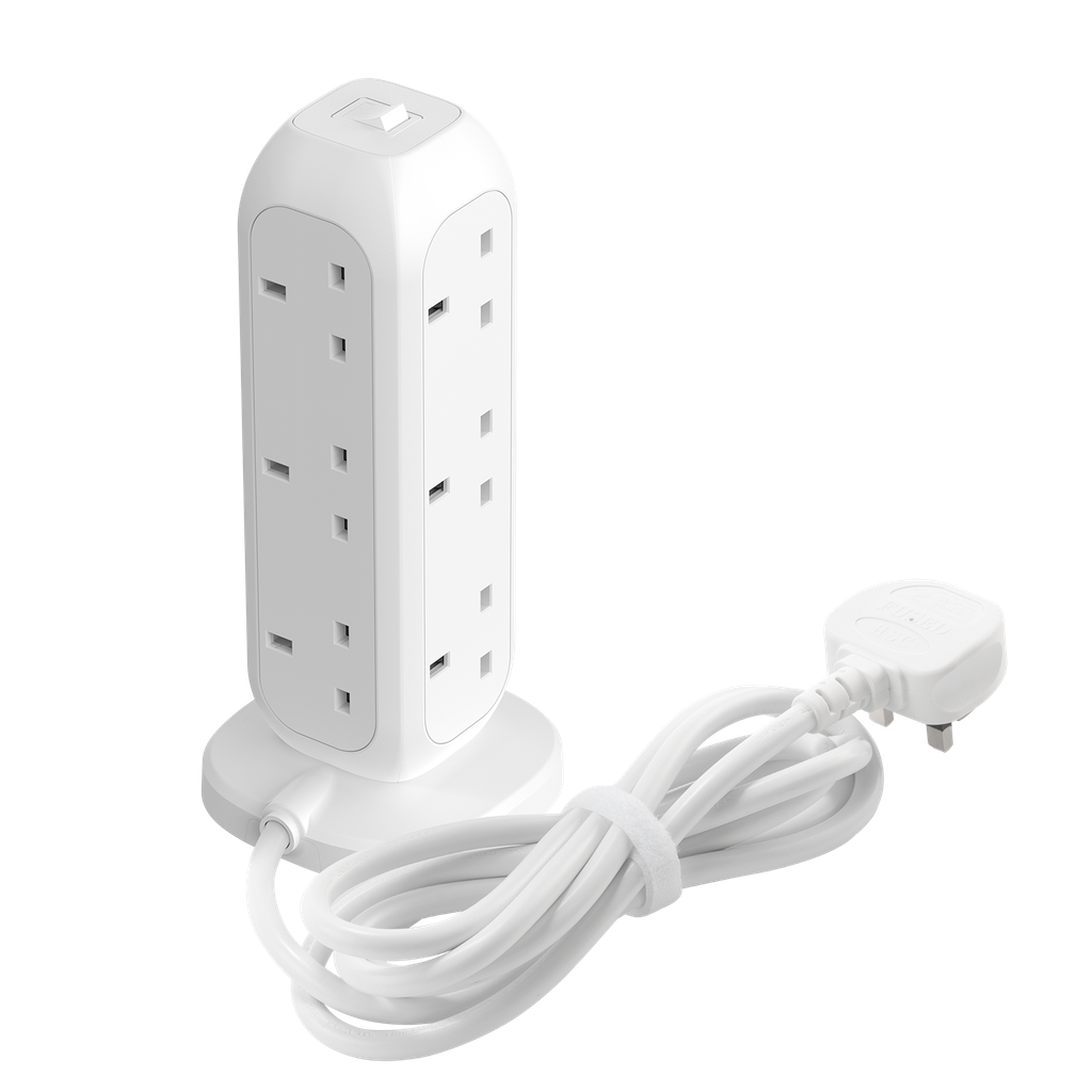 MOMAX ONEPLUG 11-OUTLET POWER STRIP WITH USB