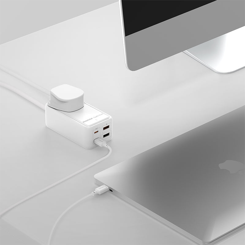 MOMAX ONEPLUG 65W GAN EXTENSION CORD WITH USB