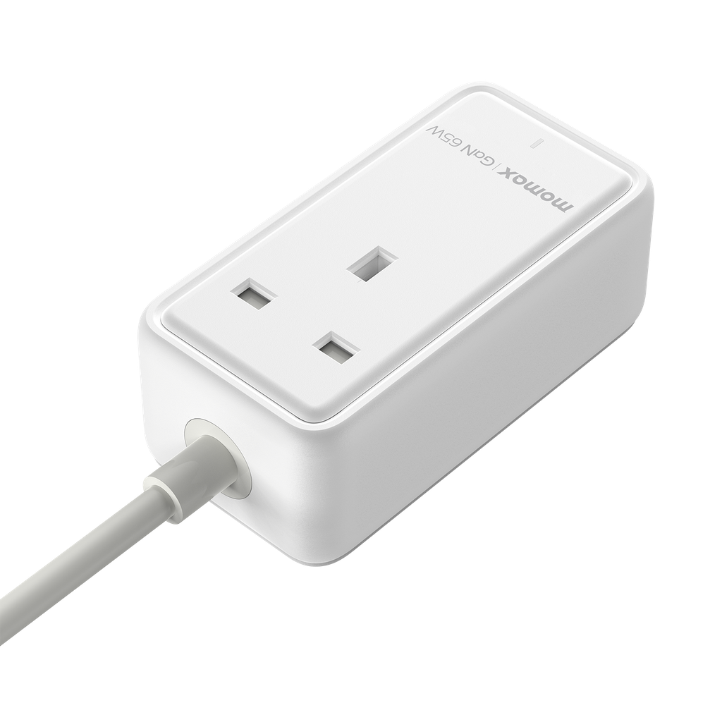 MOMAX ONEPLUG 65W GAN EXTENSION CORD WITH USB