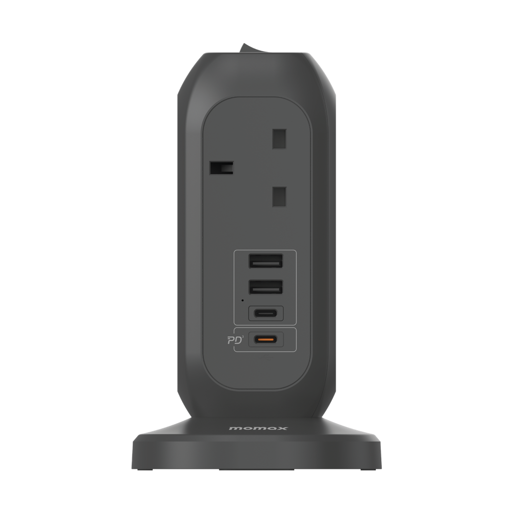 MOMAX ONEPLUG 7-OUTLET POWER STRIP WITH USB