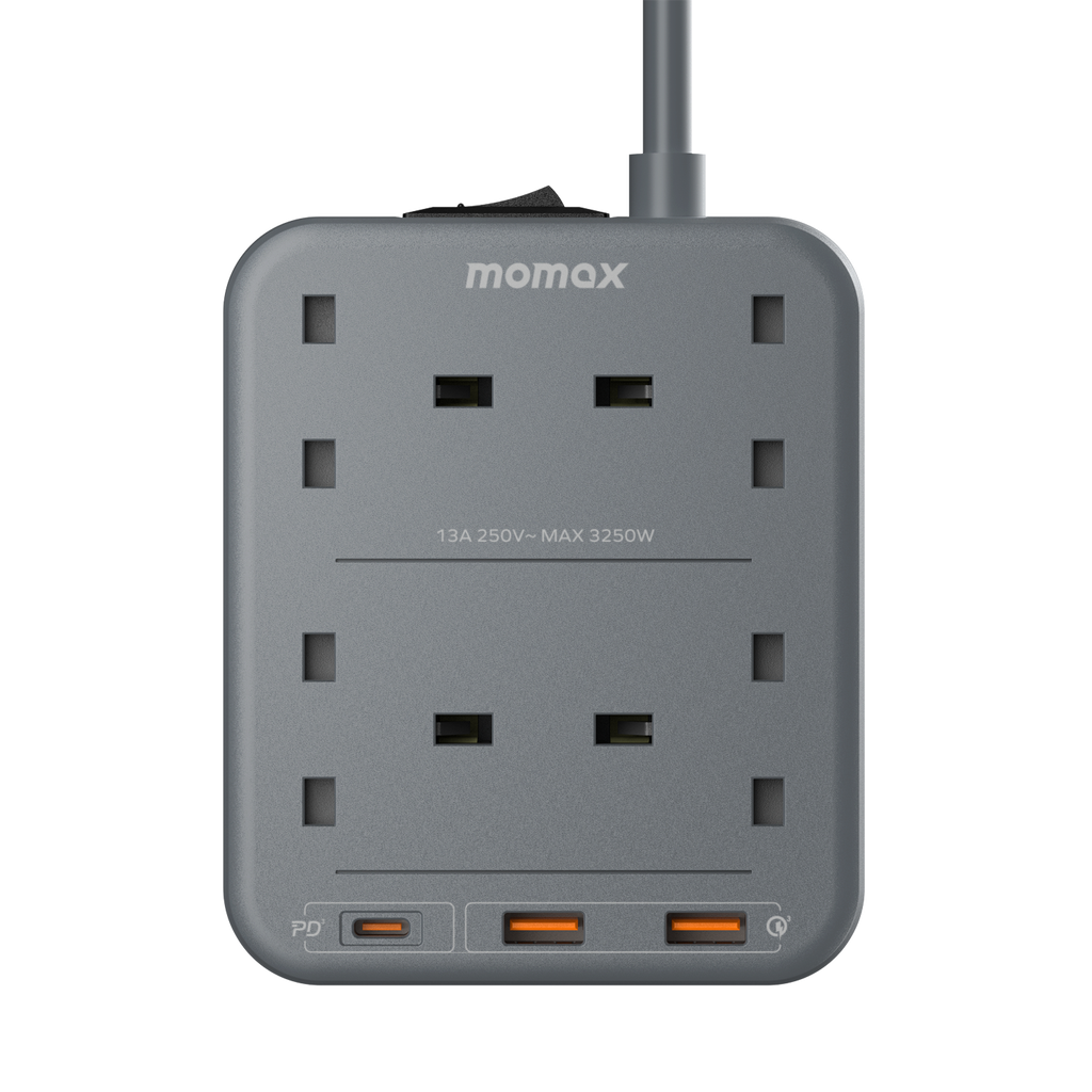 MOMAX ONEPLUG 4 OUTLET POWER STRIP WITH USB