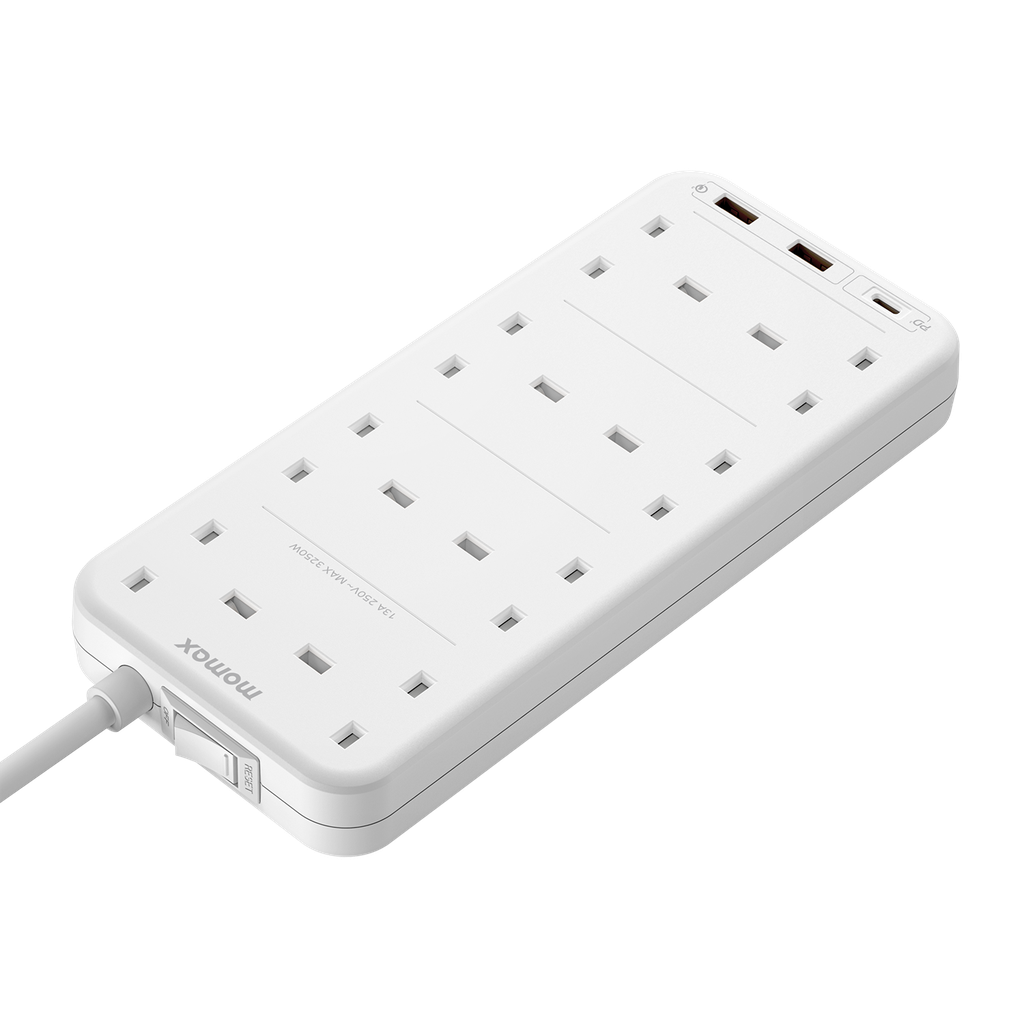MOMAX ONEPLUG 8 OUTLET POWER STRIP WITH USB