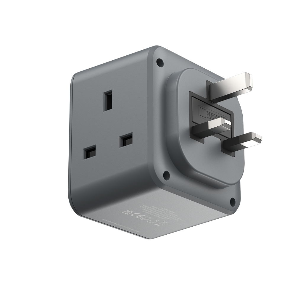 MOMAX ONEPLUG 3 OUTLET CUBE EXTENSION SOCKET WITH USB