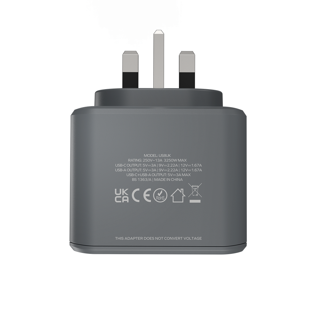 MOMAX ONEPLUG 3 OUTLET CUBE EXTENSION SOCKET WITH USB
